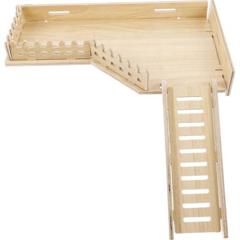 Plateforme pour cage à hamster, échelle pour hamster, jouet pour hamster, plateforme d'escalade avec échelle (1/5)