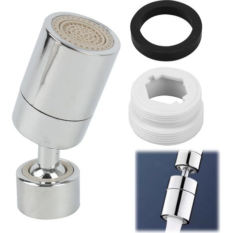 1 Embout Robinet Mousseur, Rotation 360°, 2 Modes Jet, Filetage M22 M24, Cuisine