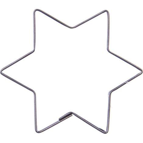 Ausstechform „Stern“ aus Stahl, 6,5 cm (1/2)