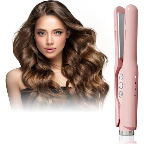 Mini Lisseur à Cheveux, Lisseur Ionique 2 en 1 160–230 °C Chauffe Rapide en 20 Secondes, Coiffure Longue Durée, Lisseur pour Tous Types de Cheveux (1/5)