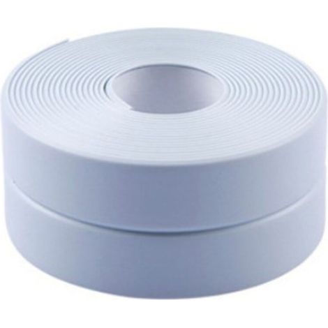 Auto Adhésif Joint Silicone Blanc Salle De Bain PVC Bande Etancheite Autocollante Anti Moisissure Joint Porte Douche pour Cuisine Toilette 2 Pièces(bleu)