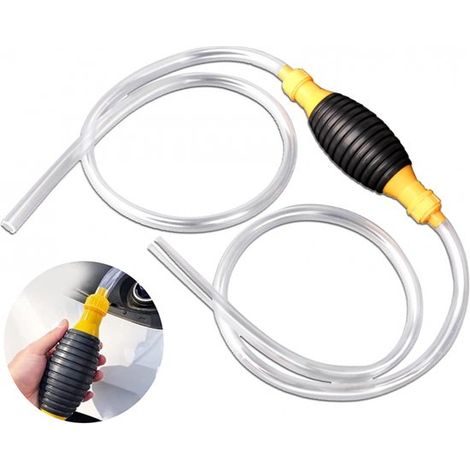 Bomba de transferencia por sifón - Bomba de succión de gasolina de 18 mm x 200 cm - Para combustible (1/4)
