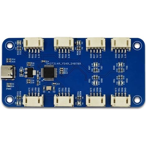 CH344Q USB Type C Vers Module Série TTL à 8 Voies Module D'Extension de Port Série Multicanal UART à 8 Canaux (1/2)