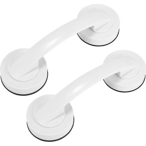 Lot de 2 poignées à ventouse puissantes pour réfrigérateur, tiroir, armoire, porte, fenêtre, miroir en verre, poignées anti-chute, poignées absorbantes pour salle de bain (1/5)