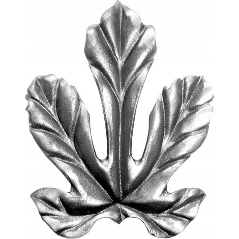 Elementi forgiati di piccole dimensioni a forma di foglia di fico in acciaio 50.186 H140XL110 2.5MM
