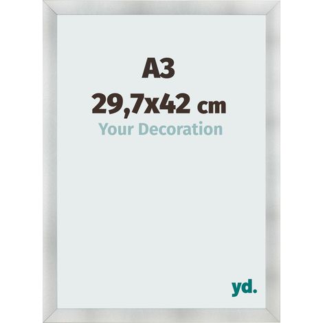 yd. - Cadre photo A3 29.7x42 - Aluminium Brosse - MDF - Pisa (1/5)