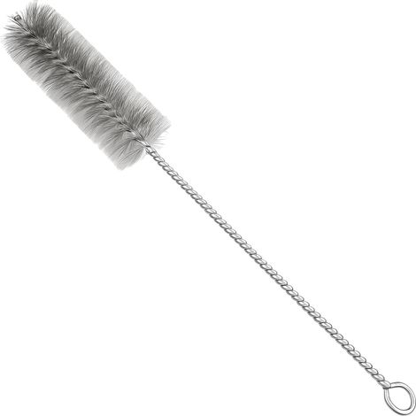 Brosse pour tuyau de poêle Ø 40 mm en fil d'acier 30 cm Brosse ramoneuse Brosse universelle en acier pour cheminée, balai de cheminée pour coins difficiles, brosse de poêle et décanteur (1/5)