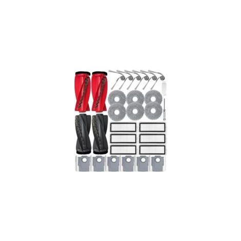Accesorios de repuesto para Roborock Qrevo Curv/QrevoC: 2 cepillos principales, 6 bolsas para polvo, 6 filtros HEPA, 6 mopas, 6 cepillos laterales. (1/5)