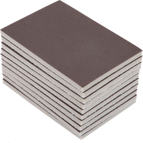 10 Stück quadratisches Schwammschleifpapier, Körnungen 120/180/240, feines Polierschleifpapier (240) (1/5)