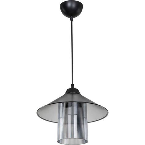 Deckenlampe Inka ASZ1463 mit rauchigem Kunststoffschirm H60xB25.5 (1/3)