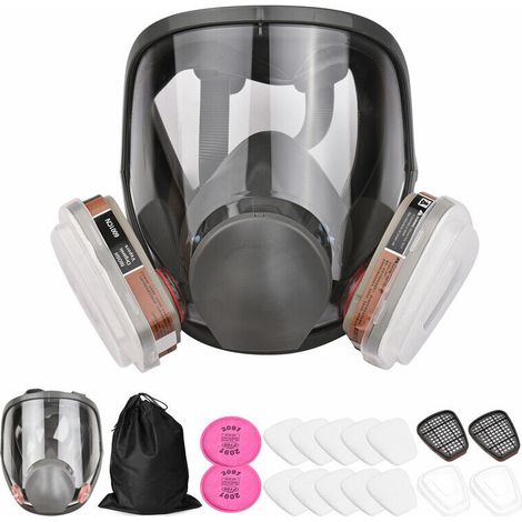 Respirateur intégral réutilisable couverture intégrale respirateur à vapeur organique 18 en 1 large champ de vision pour la protection du travail (1/4)