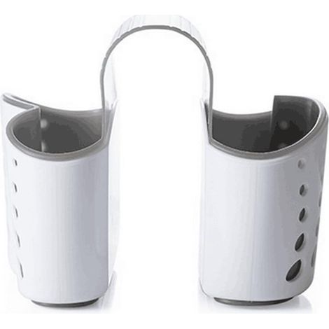 Porte-éponge d’évier de cuisine - Panier suspendu de type égouttoir - Panier double usage - Égouttoir créatif (1/5)