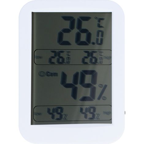 Thermo-hygromètre numérique grand écran avec fonction mémoire (1/5)