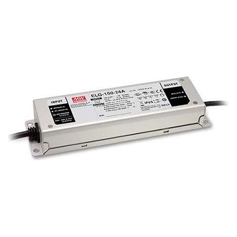 Transformateur LED 24VDC 150W IP67 DALI MeanWell ELG-150-24DA