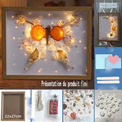 Cadre Photo 3D - - Luminescent - 27x22x4,5 cm - Cadeau pour Mariage, Noël, Saint-Valentin (1/4)