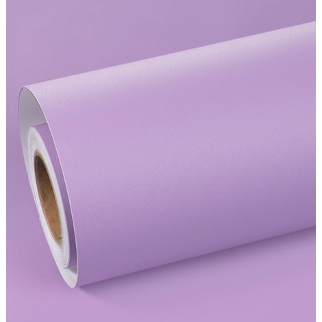 Papier Adhesif pour Meuble Violet Uni Papier Peint Adhésif Mural Chambre Fille Vinyle Adhesif Meuble Cuisine Papiers Peints autocollants Porte Table Armoire Film Autocollant Mat 40cmx3m (1/5)