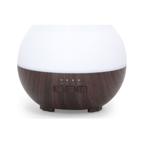 Diffusor für ätherische Öle, 140-ml-Aromadiffusor, 7-Farben-LED-Luftbefeuchter, Diffusor mit automatischer Abschaltung, Diffusor, tiefe Holzmaserung