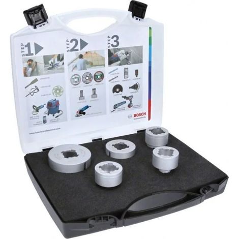 Bosch  PRO  Ceramic  dry  X-Lock  set  punte  68  51  35  25  20x33  33  33  33  33  mm,  5  pezzi  -  2608599037 (1/5)