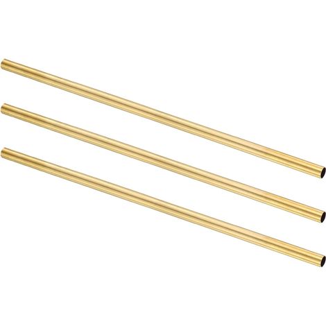 3 Tubes Ronds en Laiton H62 9mm OD Épaisseur 0,5mm Longueur 300mm (1/5)