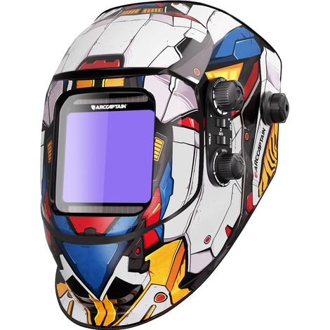 Selbstverdunkelnder Schweißhelm, leichtes Design, farbechte Linse, AR-WC017 (1/2)
