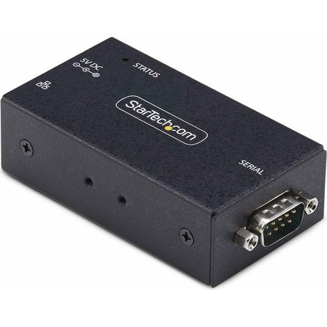 StarTech.com Adattatore da seriale a Ethernet a 1 porta, server di dispositivi seriali IP per dispositivi RS232 remoti, montaggio a parete/su guida DIN, convertitore seriale da RJ45 LAN a DB9, TAA (1/5)