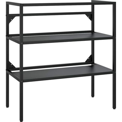 Maison Exclusive - Badezimmer Waschtischgestell Schwarz 79x38x83 (1/5)