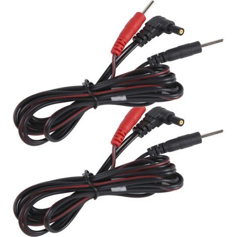 Câbles de connexion d'électrodes standard pour stimulateurs musculaires TENS/EMS, thérapie numérique par massage05521-