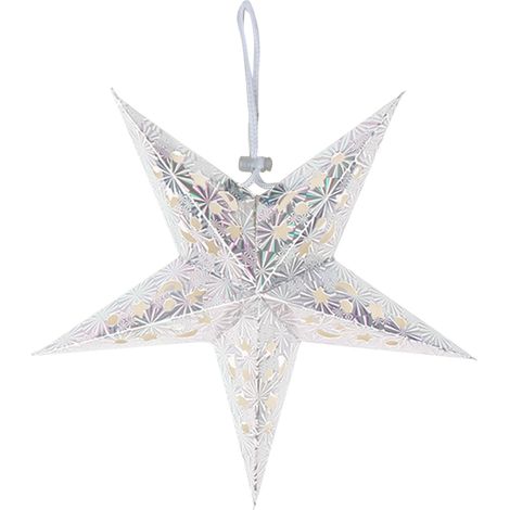 Guirlande Étoile En Papier - Décoration Suspendue 3D 90 cm - Pour Fêtes Noël Mariage Anniversaire - Étoile à 5 Branches - 1 Pièce (1/5)