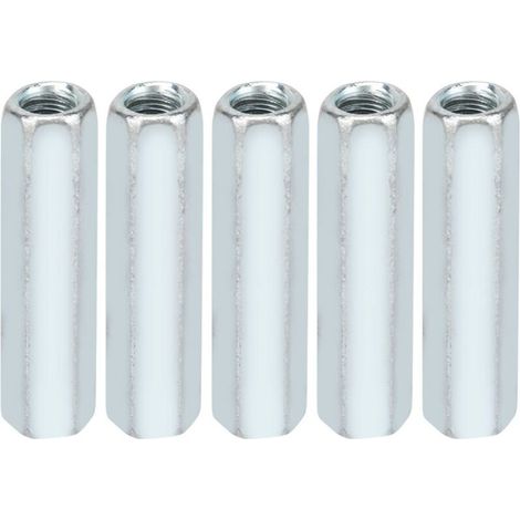 5 pièces M6 40 longue tige écrou hexagonal manchon hexagonal écrou entretoise attaches filetées (1/4)