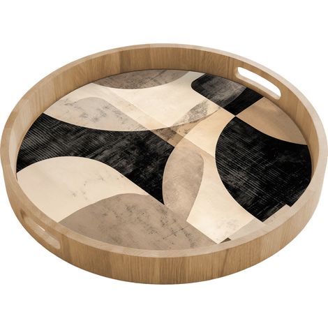 BANDEJA Abstracto - Formas - Moderno - Beige 50x50 cm