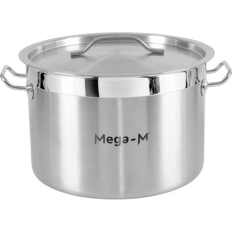 Olla mediana para catering con tapa Mega-M PRO 17 l, diámetro 32 cm x altura 22 cm N (1/5)