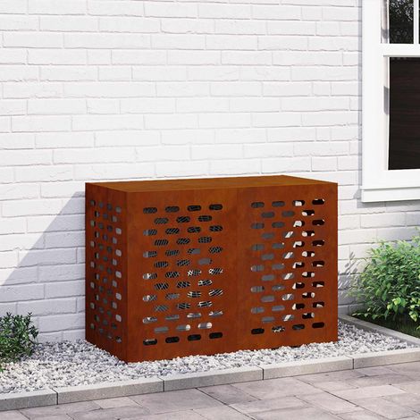Klimaanlagenabdeckung Rostig 100 x 50 x 70 cm Wetterfeststahl (1/5)