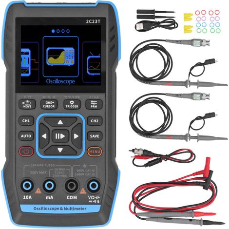 3-in-1 Portable Oscilloscope Multimeter Waveform Generator Digital Signal Tester 10MHz Bandwidth 50MS/s Sampling Rate (1/5)