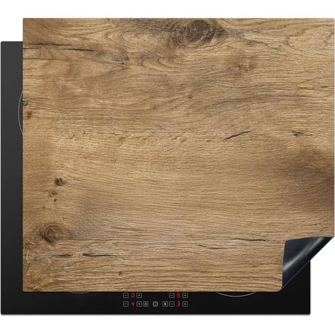 Induction Hob Protector Wood - Brown - Wood look 59x51 cm