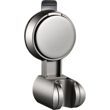 Support de douche en ABS et silicone conçu pour durer même en milieu humide grâce à son adhérence par aspiration fiable (gris) (1/5)