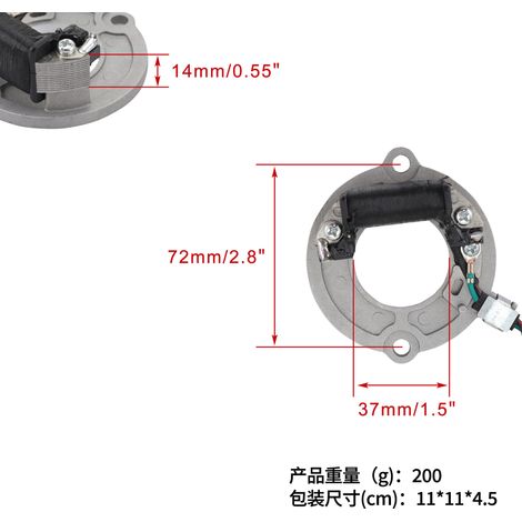 CR80/CR80R Statorspule/Magnetspule kompatibel mit Motorradzubehör (1/4)