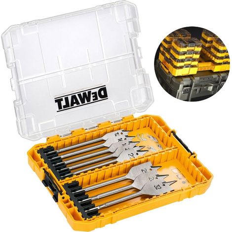 DEWALT DT70750 Flat Drill Bit Set, 8 Piece DEWDT70750QZ (1/4)