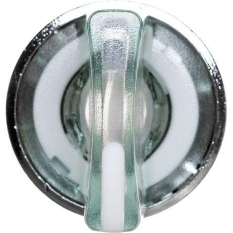 Testa selettore luminoso - 3 posiz. Ø22 - bianco - ZB4BK1513