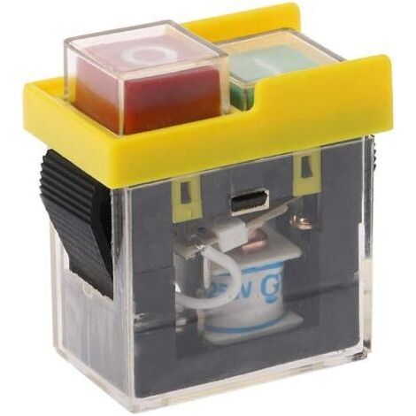 KJD6 AC 250V 6A Étanche Électromagnétique Bouton-Poussoir Interrupteur ON-OFF Outil Électrique Commutateurs à Bouton-poussoir pour Machine Scie Cutter Drill (1/3)
