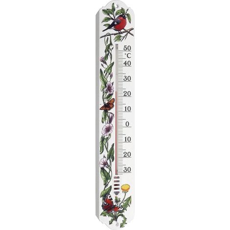 TFA DOSTMANN ANALOGES INNEN-AUSSEN-THERMOMETER THERMOMÈTRE BLANC, VERT 12.3040.21