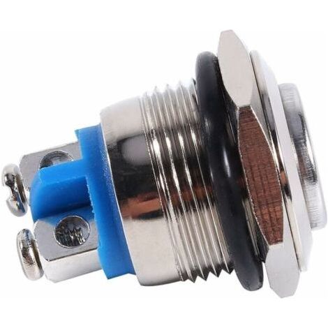 Push Button Switch, Momentary Push Button Start Switch 16mm 12V Momentary Push Buttons Air Horn Button Switch for Circuit Control (1/5)