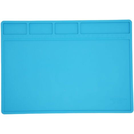 EBTOOLS Tapis de Soudage en Silicone -statique, Coussin de Réparation de Chaleur avec échelle pour le Travail électronique - Grande Taille et Conception (1/5)