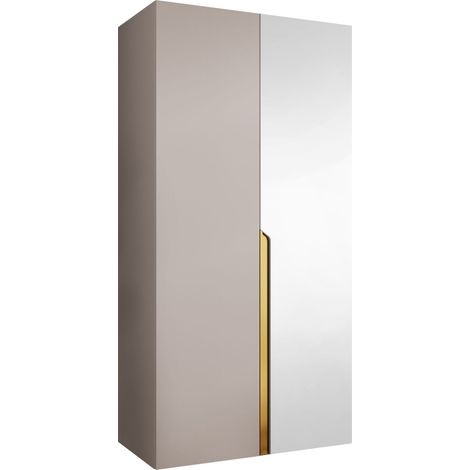 Armario Hartford 584, Cachemira, 202x100x52cm, Puertas de armario: Con bisagras, Número de estantes: 0 (1/5)