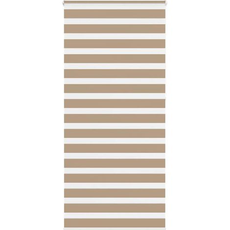Doppelrollo Sandbraun 110x230 cm Stoffbreite 105,9 cm Polyester