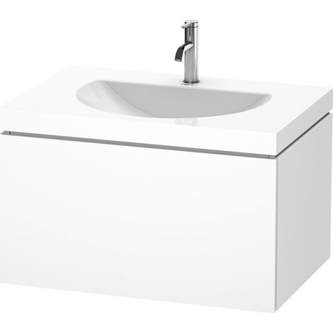Lavabo meuble Duravit DARLING NEW 800x540mm sans trop plein 1 trou de robinetterie blanc mat