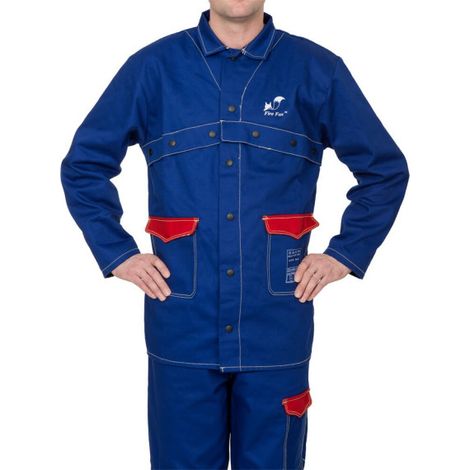 Chaqueta azul ignífuga WELDAS Fire Fox M (1/4)