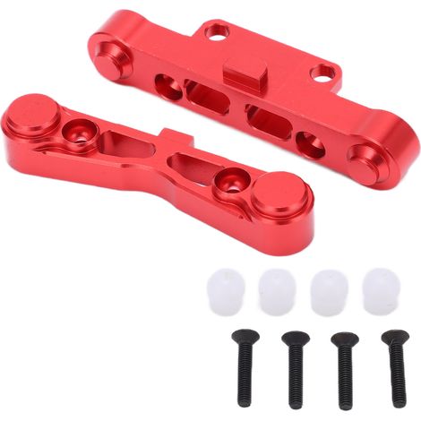 2 pièces de bras inférieur avant en alliage d'aluminium, pièces de rechange pour voiture télécommandée 1/8 ARRMA KRATON (rouge). (1/5)