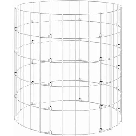 Maison Exclusive - Gabionen-Säule Rund Verzinkter Stahl Ø50x50 cm (1/5)