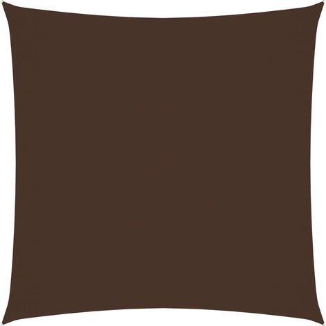 Vela parasole in tessuto oxford quadrato 6 x 6 m marrone 020009529