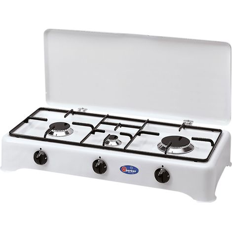 FORNELLO A GAS 3 FUOCHI mod. 5324 CGPM - gas metano  - PARKER
